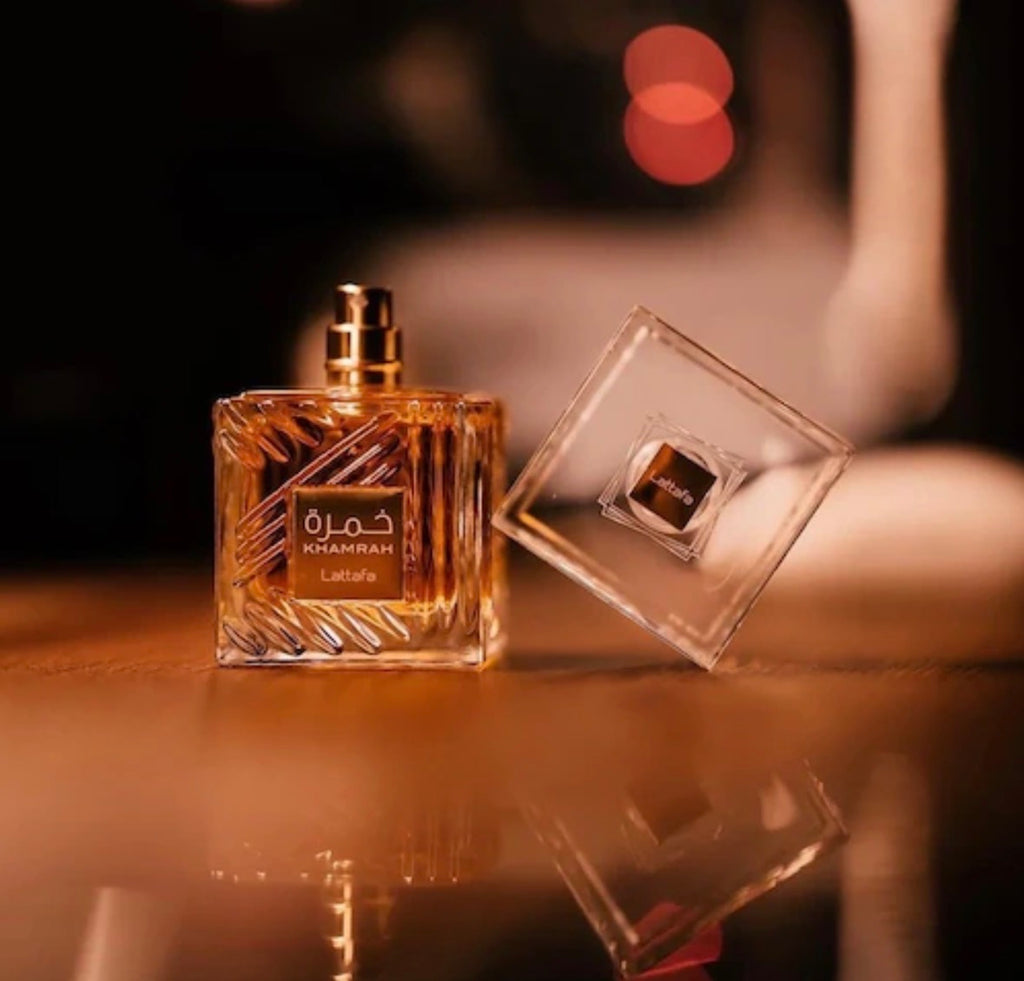 Lattafa - Khamrah 100ml EDP + Haarspray 50ml + 12ml Reisespray Geschenkeset Gift Set Bundle