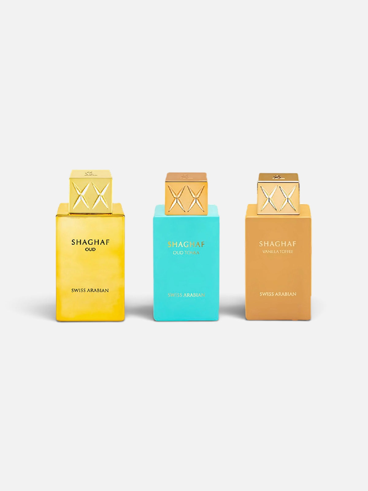 Swiss Arabian - Mix Bundle Shaghaf Oud,Shaghaf Oud Tonka, Vanilla Toffee
