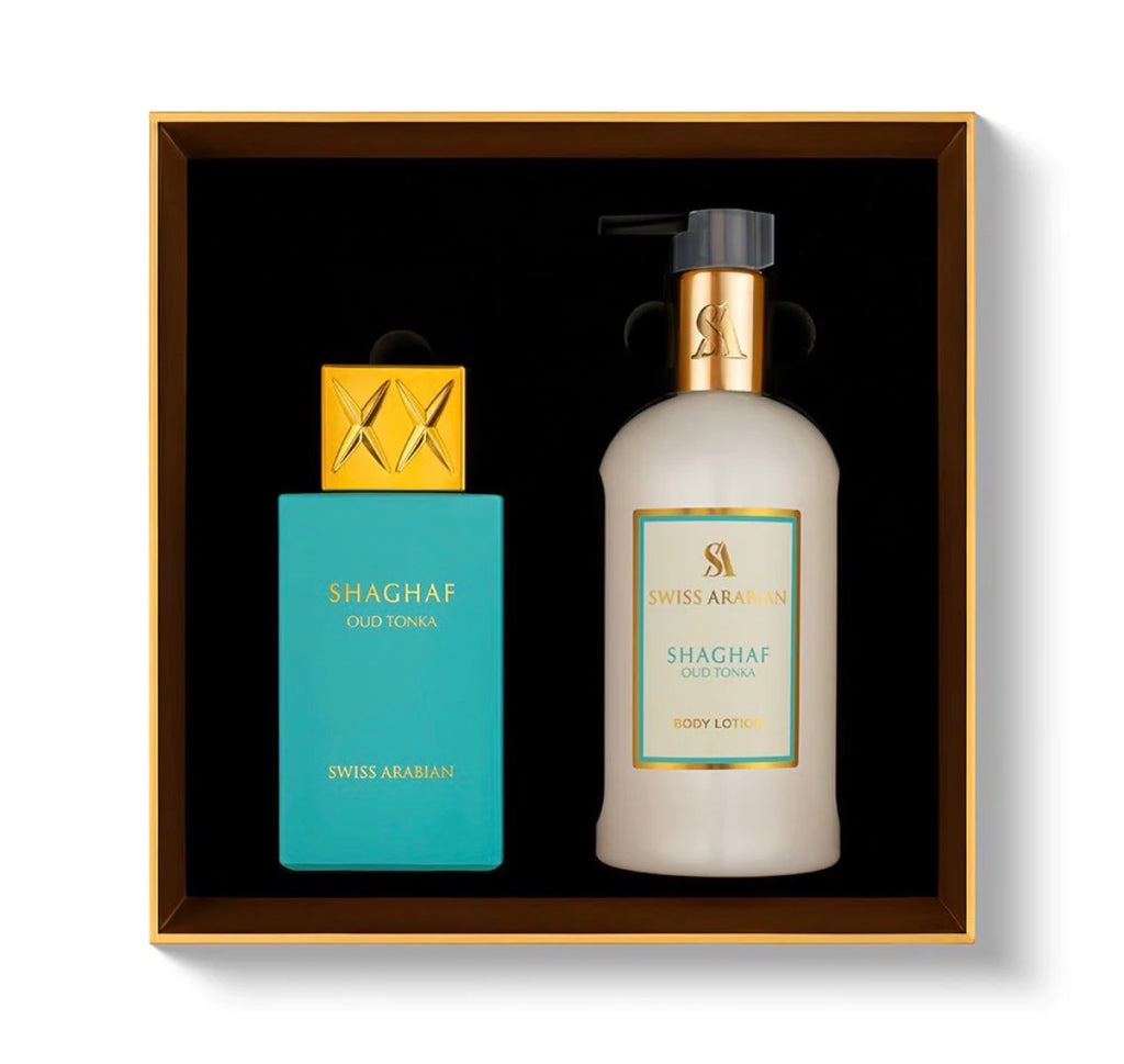 Swiss Arabian - Shaghaf Oud Tonka Eau de Parfum + Bodylotion Geschenkeset